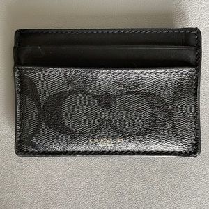 Men’s Coach 3 pocket Wallet with clear back.